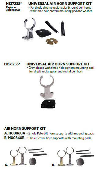 Round Bell Air Horn Kit - Hadley